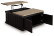 Rylandyn - Lift Top Cocktail Table - Black / Light Brown - Tallahassee Discount Furniture (FL)