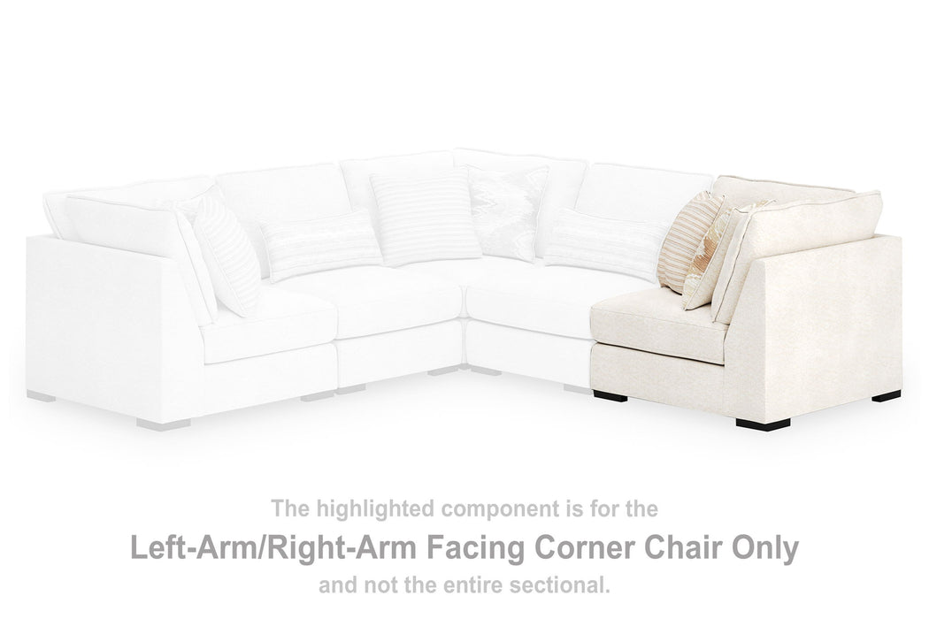 Donelson Creek - LAF/RAF Corner Chair - Vanilla - Tallahassee Discount Furniture (FL)