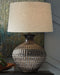 Magan - Metal Table Lamp  - Antique Bronze Finish - Tallahassee Discount Furniture (FL)