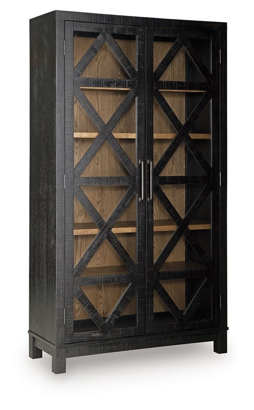 Christop - Accent Cabinet - Black / Brown - Tallahassee Discount Furniture (FL)