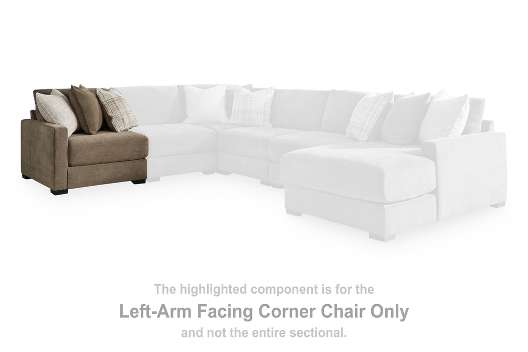 Camellia-Court - LAF Corner Chair - Coffee - Tallahassee Discount Furniture (FL)