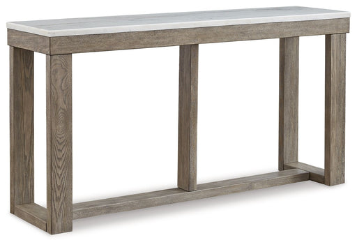Loyaska - Brown / Ivory - Sofa Table - Tallahassee Discount Furniture (FL)