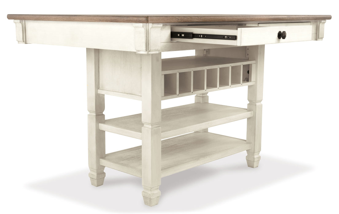 Bolanburg - Rectangular Dining Room Counter Table - Beige - Tallahassee Discount Furniture (FL)