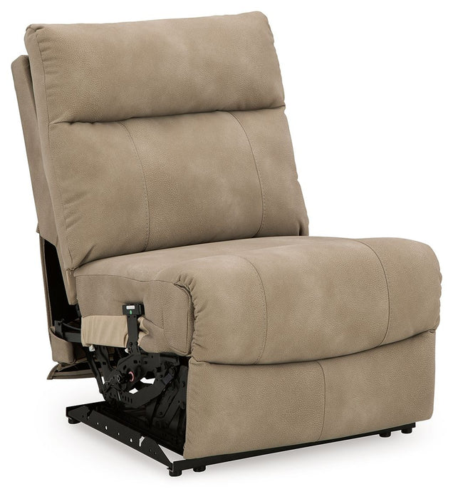 Next-gen Durapella - Sand - Power Armless Recliner With Adj Headrest - Tallahassee Discount Furniture (FL)