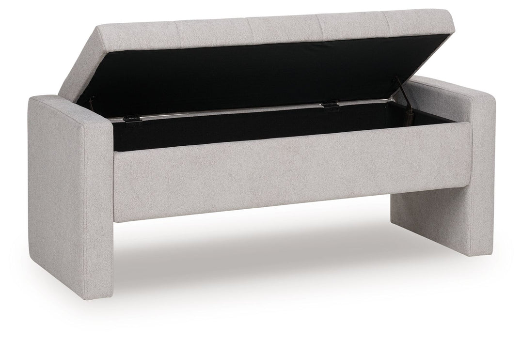 Akselman - Gray - Storage Bench - Tallahassee Discount Furniture (FL)
