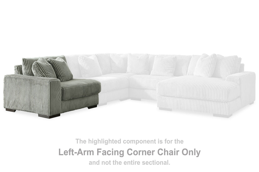 Lindyn - Fog - LAF Corner Chair - Tallahassee Discount Furniture (FL)
