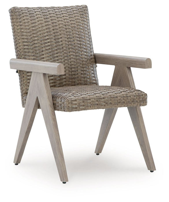 Cliff Trails - Beige - Arm Chair (Set of 2) - Tallahassee Discount Furniture (FL)
