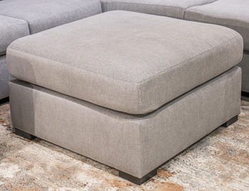 Lakepoint - Oversized Accent Ottoman - Nickel - Tallahassee Discount Furniture (FL)