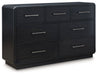 Rowanbeck - Black - Dresser - Tallahassee Discount Furniture (FL)