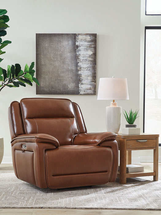 Healy Pier - Chocolate - Power Recliner / Adj Headrest - Tallahassee Discount Furniture (FL)