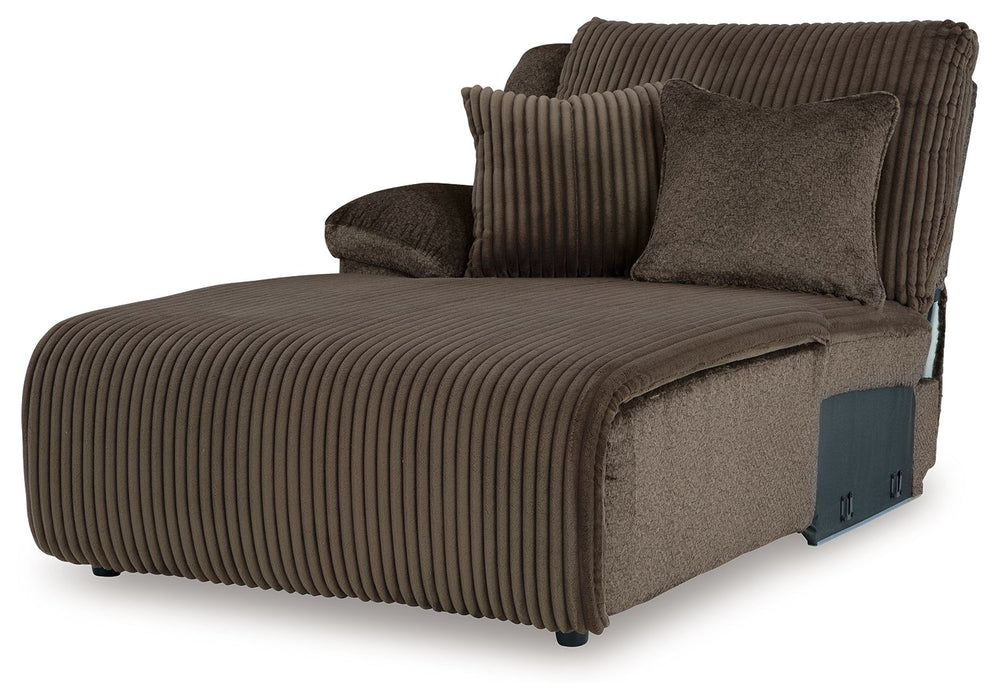 Top Tier - Chocolate - Laf Press Back Chaise - Tallahassee Discount Furniture (FL)