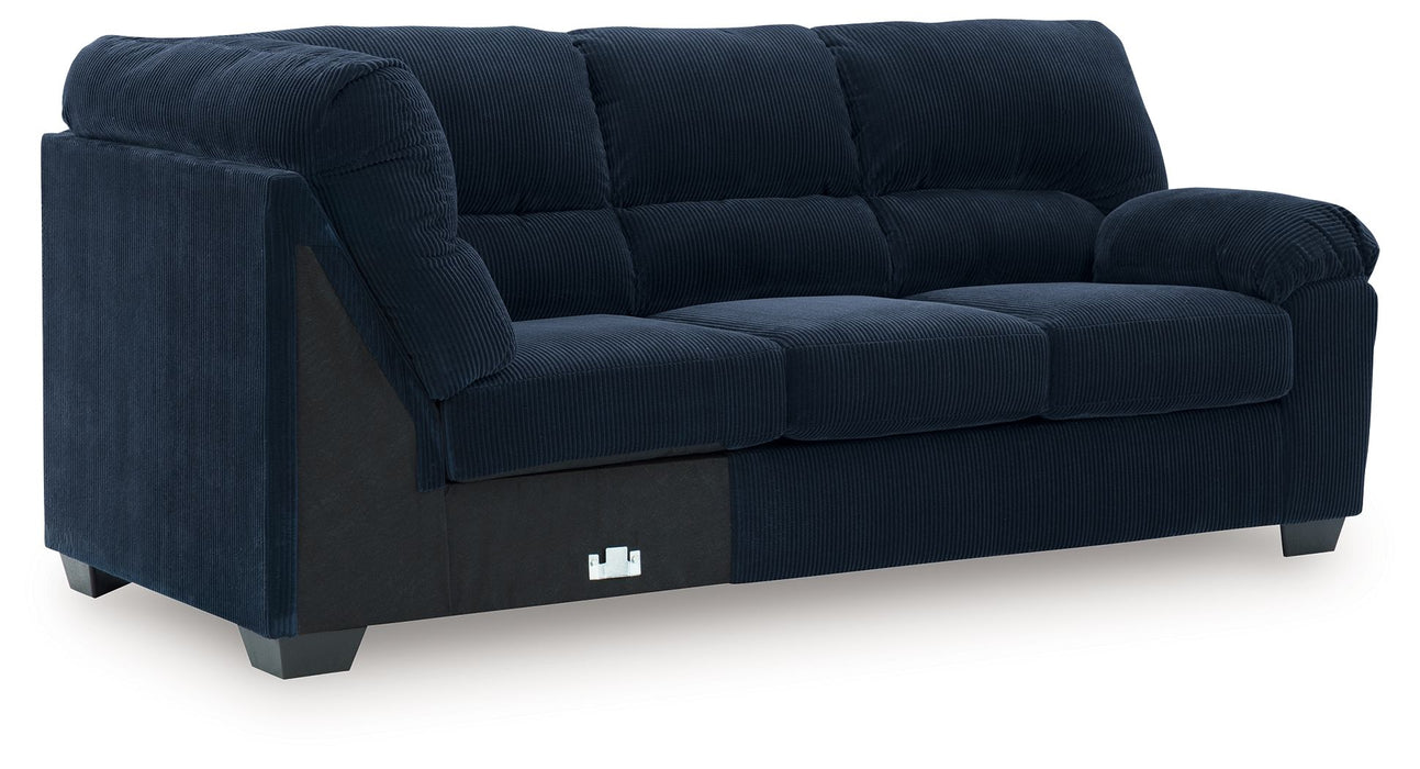 SimpleJoy - RAF Sofa With Corner Wedge - Navy - Tallahassee Discount Furniture (FL)