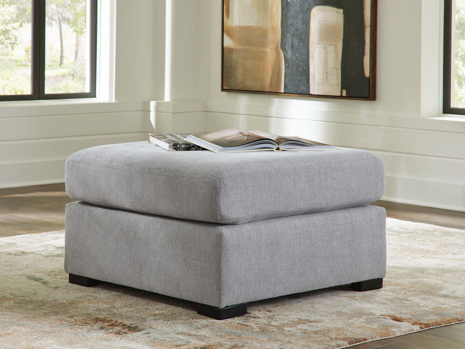 Lakepoint - Oversized Accent Ottoman - Nickel - Tallahassee Discount Furniture (FL)
