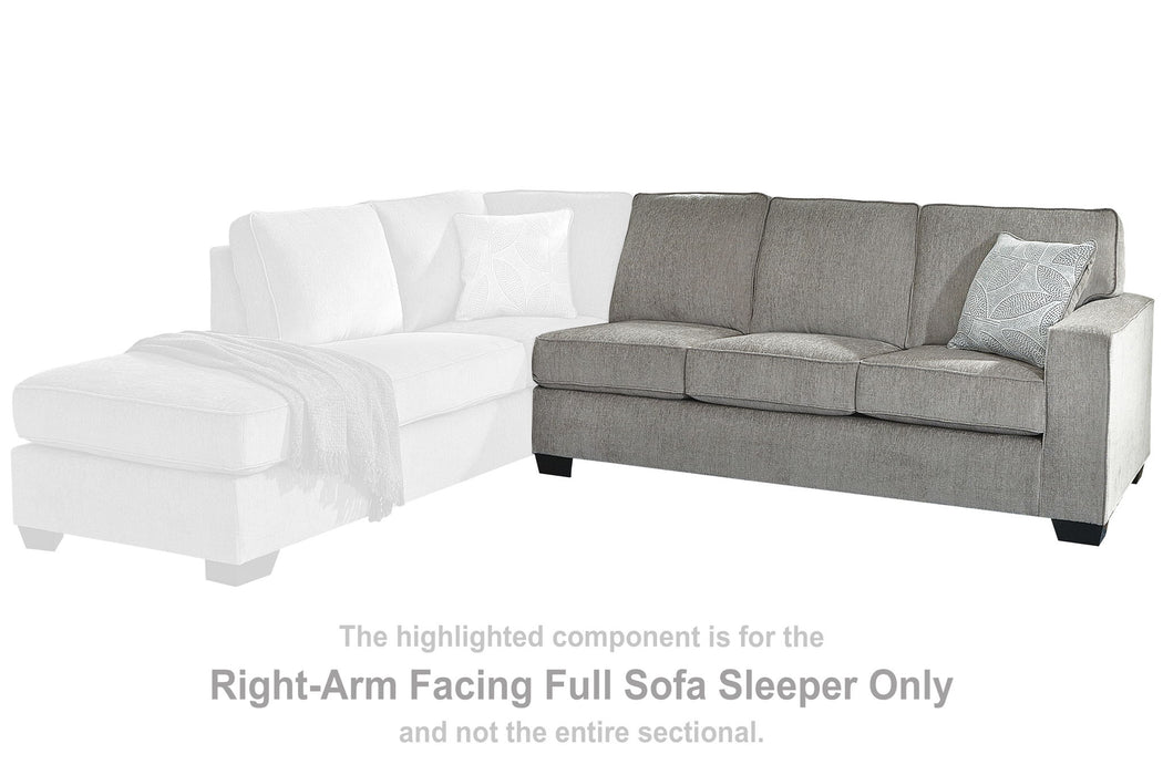 Altari - Alloy - Raf Full Sofa Sleeper - Tallahassee Discount Furniture (FL)