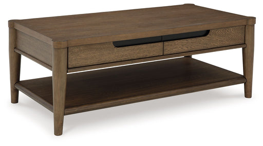 Roanhowe - Brown - Rectangular Cocktail Table - Tallahassee Discount Furniture (FL)