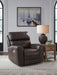 Crossplex - Smoke - Power Recliner / Adjustable Headrest - Tallahassee Discount Furniture (FL)