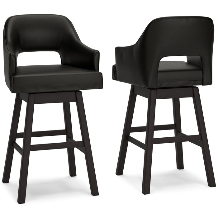 Tallenger - Upholstered Swivel Barstool (Set of 2) - Tallahassee Discount Furniture (FL)