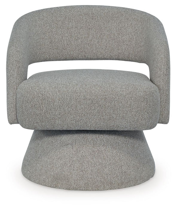 Nashkins - Swivel Accent Chair - Pebble - Tallahassee Discount Furniture (FL)