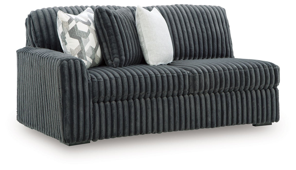 Midnight-Madness - LAF Sofa - Gunmetal - Tallahassee Discount Furniture (FL)