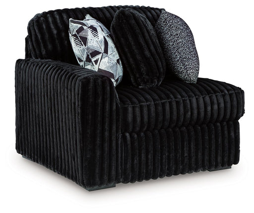 Midnight-Madness - LAF Corner Chair - Onyx - Tallahassee Discount Furniture (FL)