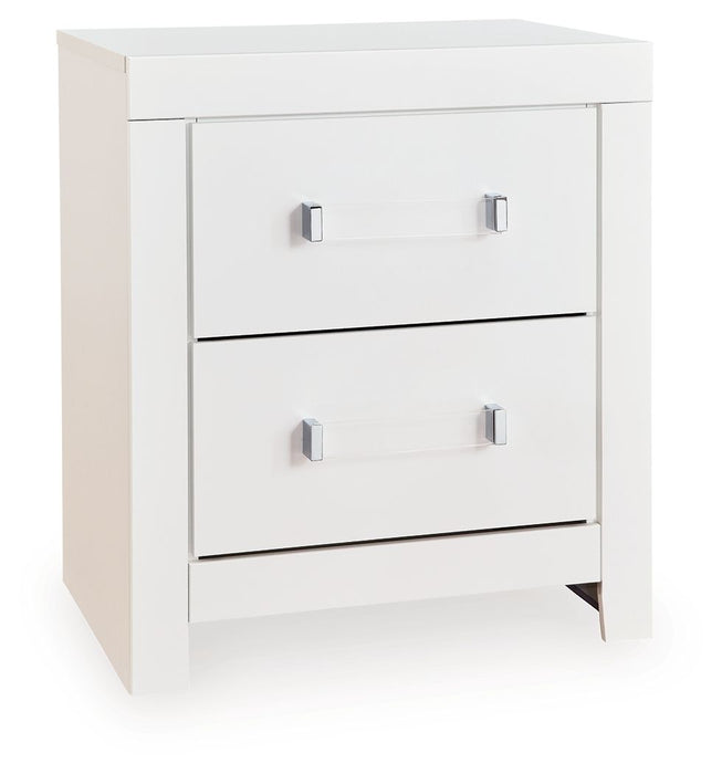 Maeling - Two Drawer Night Stand - Tallahassee Discount Furniture (FL)