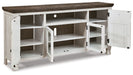 Havalance - Extra Large TV Stand - 4 Doors - Brown / Beige - Tallahassee Discount Furniture (FL)