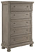 Lettner - Light Gray - Five Drawer Chest - 2-handles - Tallahassee Discount Furniture (FL)