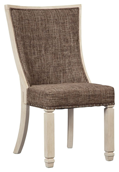 Bolanburg - Brown / Beige - Dining UPH Side Chair (Set of 2) - Lattice Back - Tallahassee Discount Furniture (FL)