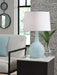 Rylanton - Glass Table Lamp - Aqua - Tallahassee Discount Furniture (FL)
