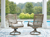 Rainier Ranch - Swivel Chair With Cushion (Set of 2) - Brown / Beige - Tallahassee Discount Furniture (FL)