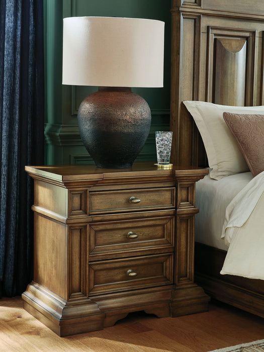 Frantanna - Three Drawer Night Stand - Brown - Tallahassee Discount Furniture (FL)