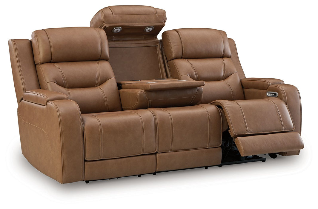 Knightington - Power Reclining Sofa With Audio Seating - Tallahassee Discount Furniture (FL)