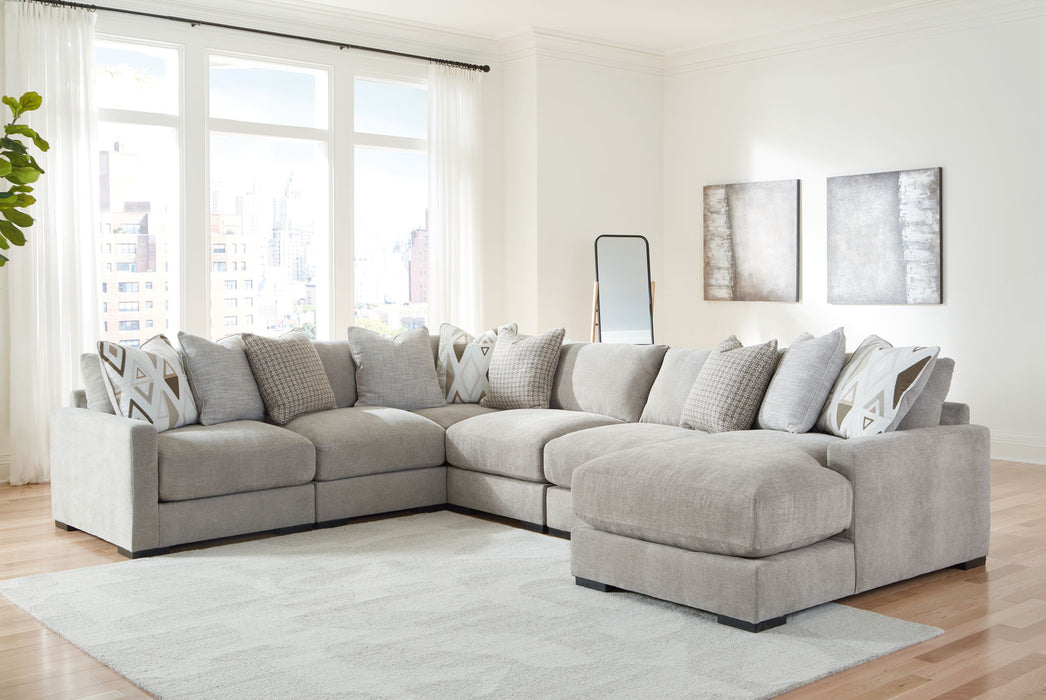 Aslan Court - Sectional With Ottoman Set - Tallahassee Discount Furniture (FL)