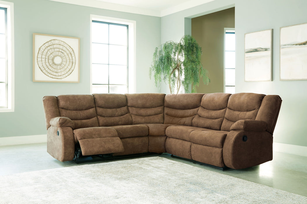 Partymate - Reclining Sectional - Tallahassee Discount Furniture (FL)