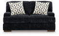 Whitmore Manor - Loveseat - Black Pearl - Tallahassee Discount Furniture (FL)