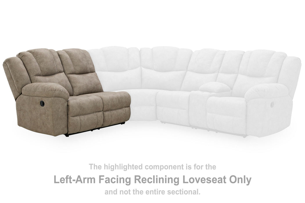 Pearce-Pike - LAF Reclining Loveseat - Birch - Tallahassee Discount Furniture (FL)