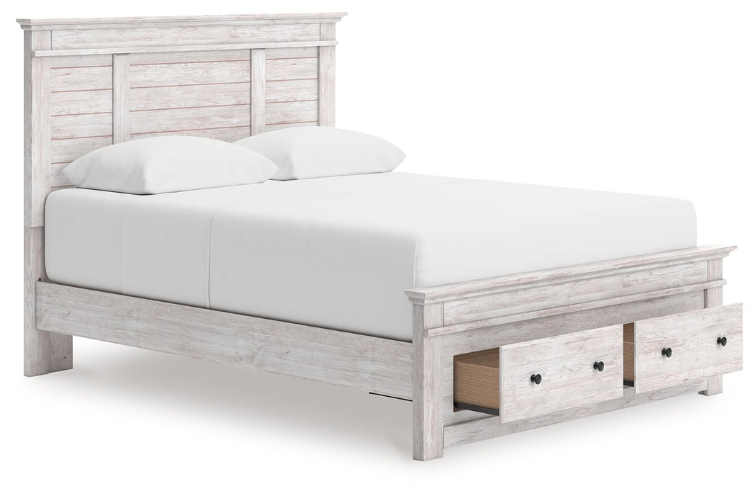 Makidern - Panel Storage Bed With Storage Footboard - Tallahassee Discount Furniture (FL)