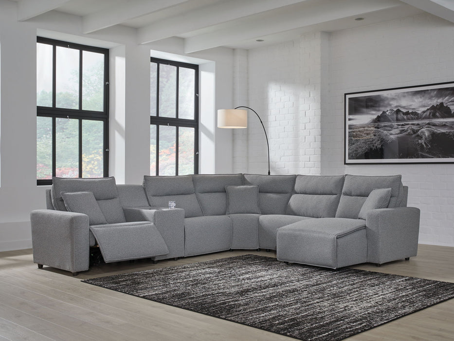 ModMax II - Salt And Pepper - Reclining Sectional - Tallahassee Discount Furniture (FL)