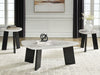 Lilyberg - Occasional Table Set (Set of 3) - Gray / Black - Tallahassee Discount Furniture (FL)