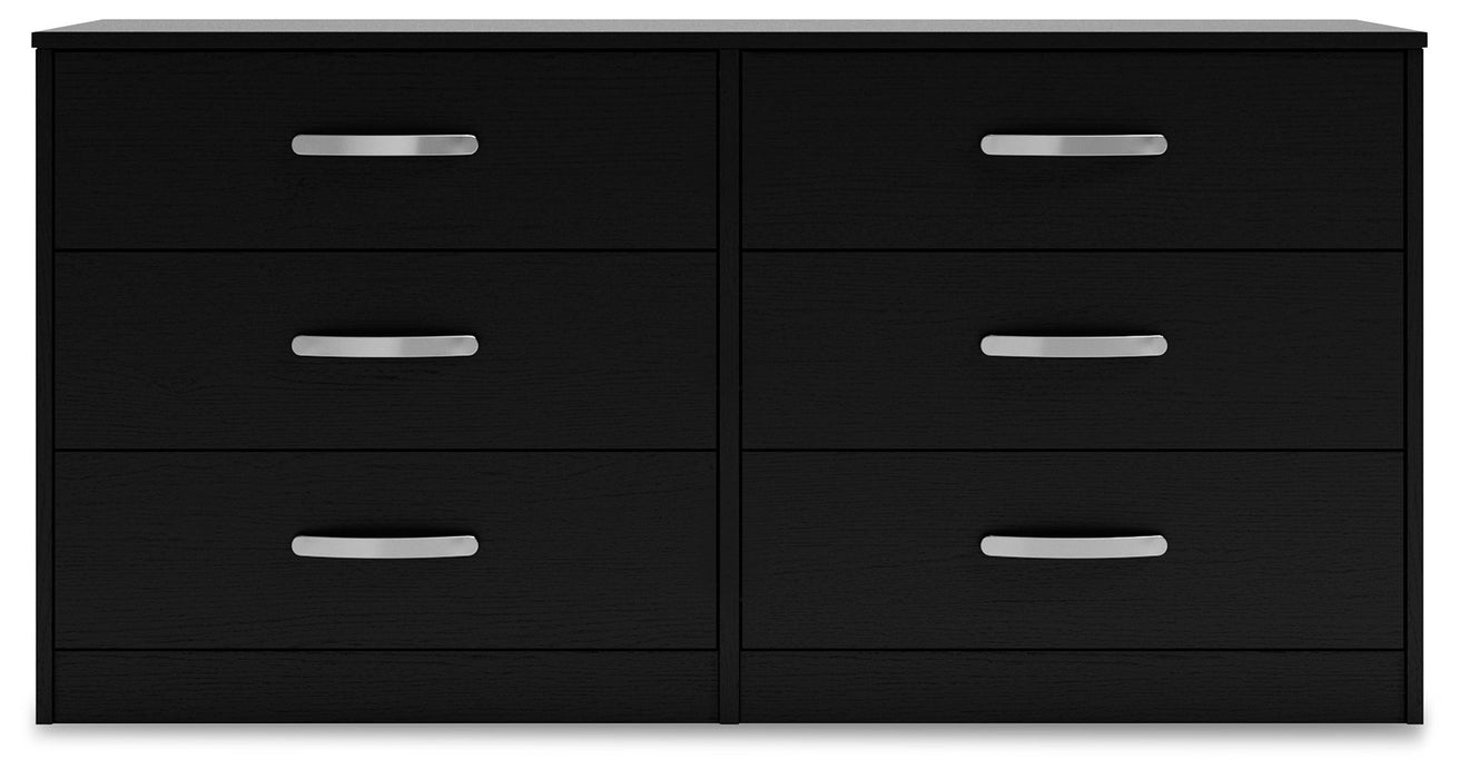 Finch - Six Drawer Dresser - 29'' Height - Black - Tallahassee Discount Furniture (FL)