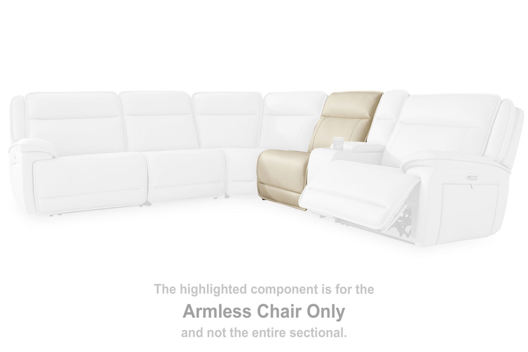Double Deal - Almond - Armless Chair - Tallahassee Discount Furniture (FL)