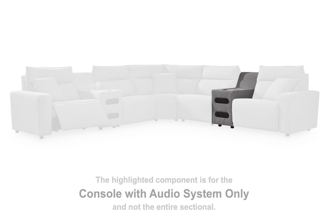 Modmax II - Console With Audio System - Salt And Pepper - Tallahassee Discount Furniture (FL)