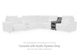 Modmax II - Console With Audio System - Salt And Pepper - Tallahassee Discount Furniture (FL)