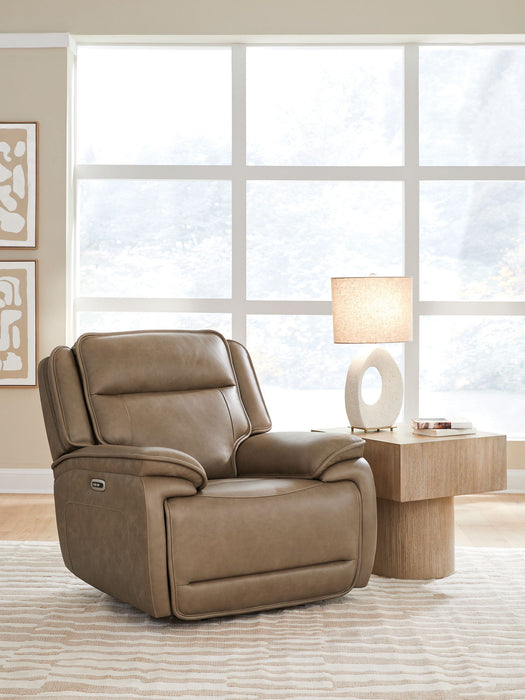 Glencroft - Power Recliner / Adjustable Headrest - Sahara - Tallahassee Discount Furniture (FL)