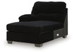 SimpleJoy - LAF Corner Chaise - Onyx - Tallahassee Discount Furniture (FL)