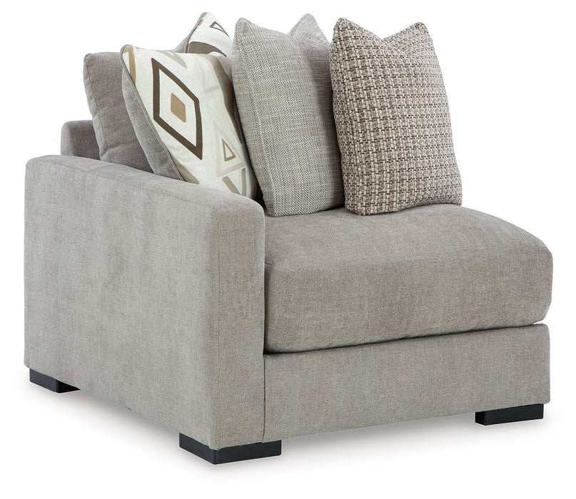 Aslan Court - Pebble - Laf Corner Chair - Tallahassee Discount Furniture (FL)