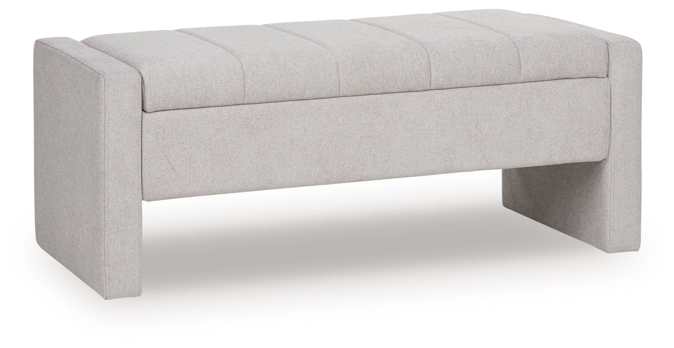Akselman - Gray - Storage Bench - Tallahassee Discount Furniture (FL)