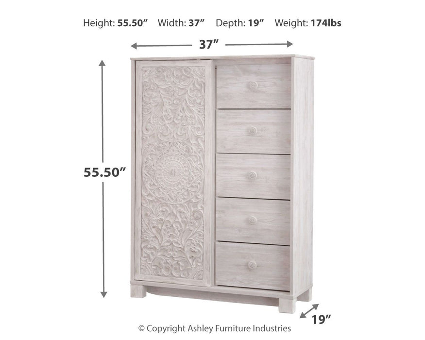 Paxberry - Whitewash - Dressing Chest - Tallahassee Discount Furniture (FL)
