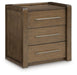 Marxmore - Three Drawer Night Stand - Brown - Tallahassee Discount Furniture (FL)