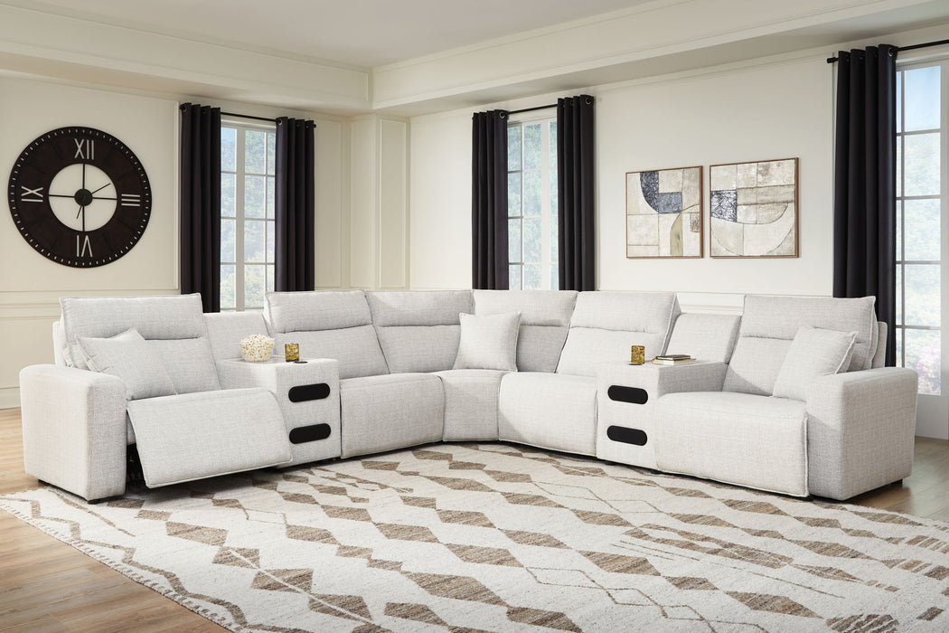Modmax II - Reclining Sectional - Stone - Tallahassee Discount Furniture (FL)